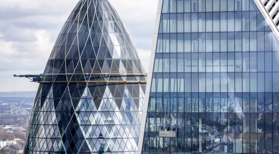 London skyline.